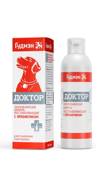 Зоогигиенический шампунь Доктор восстанавливающий с пребиотиком